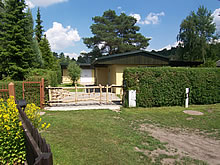 Eingang zum Bungalow