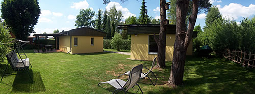 Ansicht des Bungalows von aussen